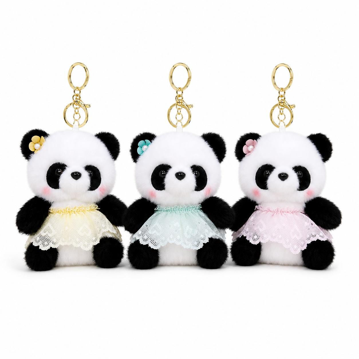 Scented Panda Plush Pendant with Lace Skirt – HeyPanda