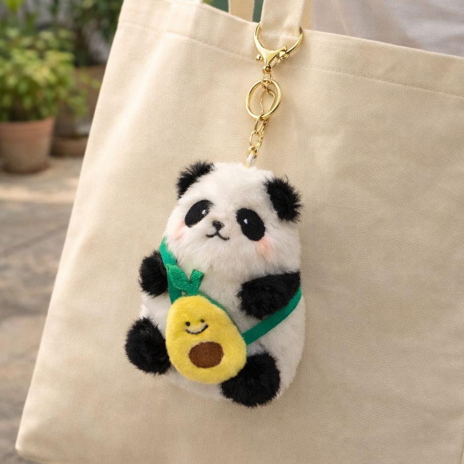 Avocado Crossbody Panda Plush Pendant