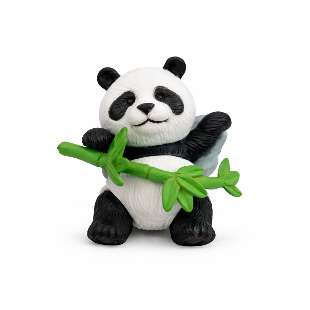 Cute Panda Bamboo Resin Magnets