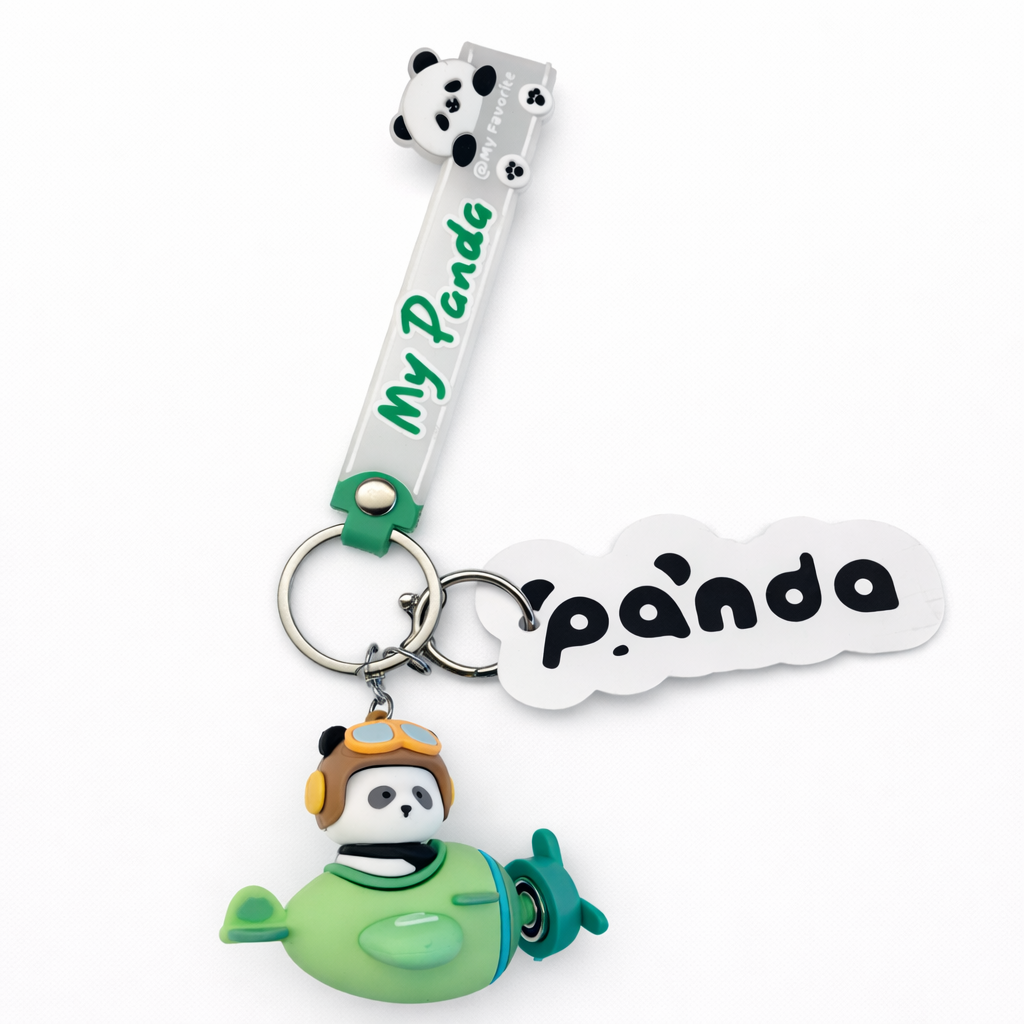 Panda Spinner Keychain