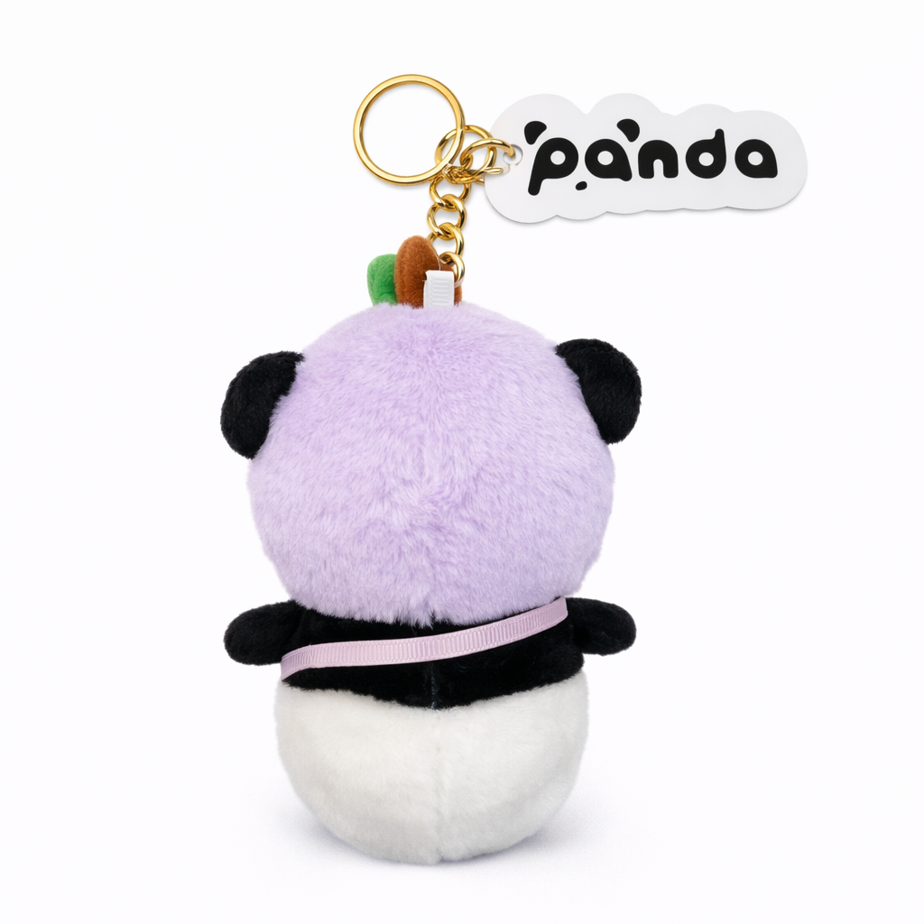 Fruity Hat Panda Plush Pendant