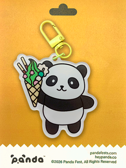 Foodie Panda Acrylic Keychain Collection
