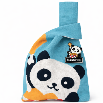 Nashville Hot Chicken Panda Pin + Knit Tote Gift Set