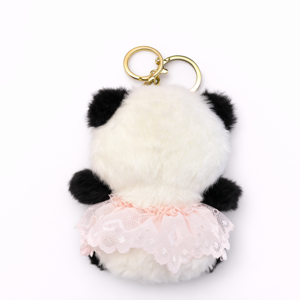 Scented Panda Plush Pendant with Lace Skirt