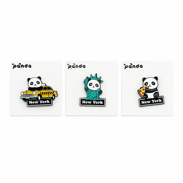 New York City Panda Pin Set – NYC Exclusive Edition