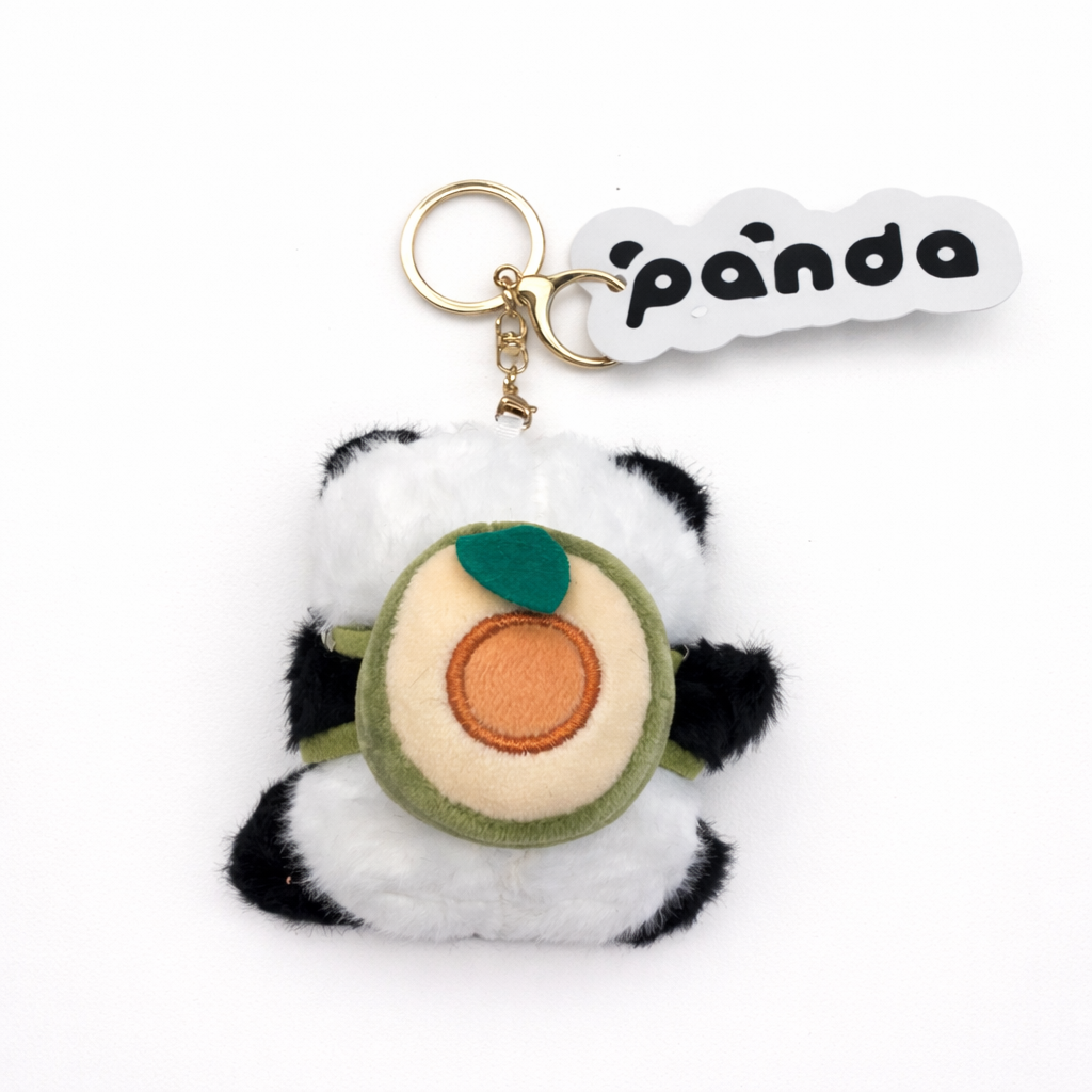 Avocado Panda Plush Pendant