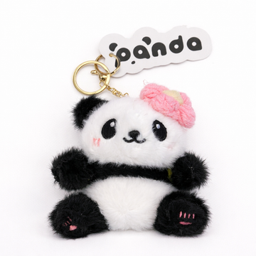 Flower Avocado Panda Plush Pendant