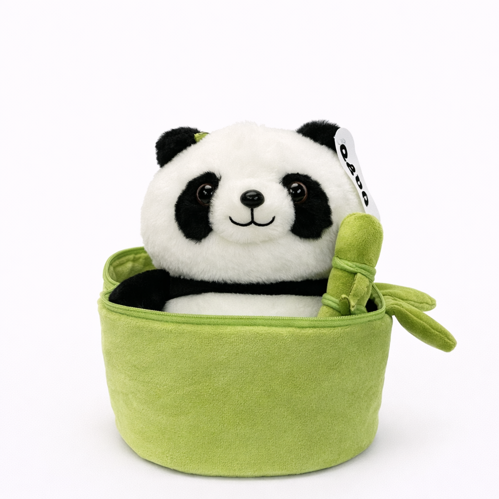 Panda & Bamboo Plush Toy Set