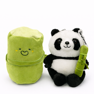 Panda & Bamboo Plush Toy Set