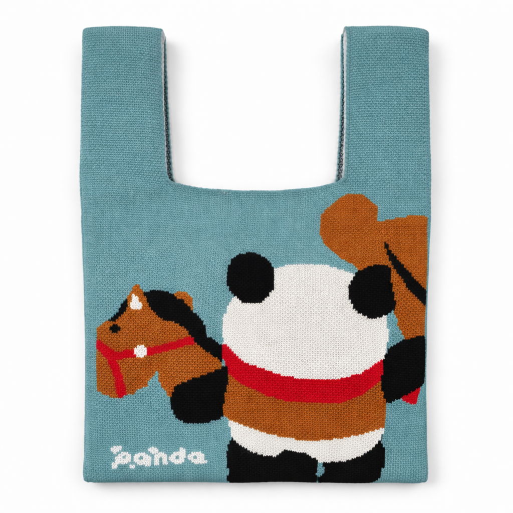 Dallas Rodeo Panda Knit Tote