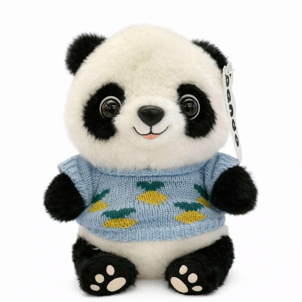 Panda Plush Toy with Sweater
