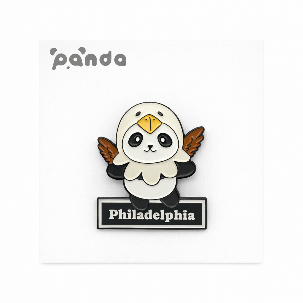 Philadelphia Eagle Panda Pin – HeyPanda