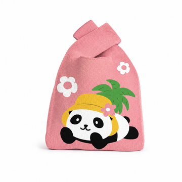 2026 San Diego Panda Knit Bag – Palm Tree Souvenir Design