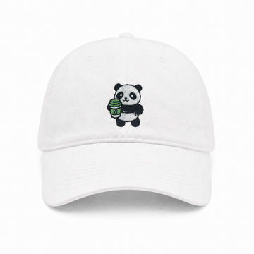 Matcha Panda Embroidered Baseball Cap