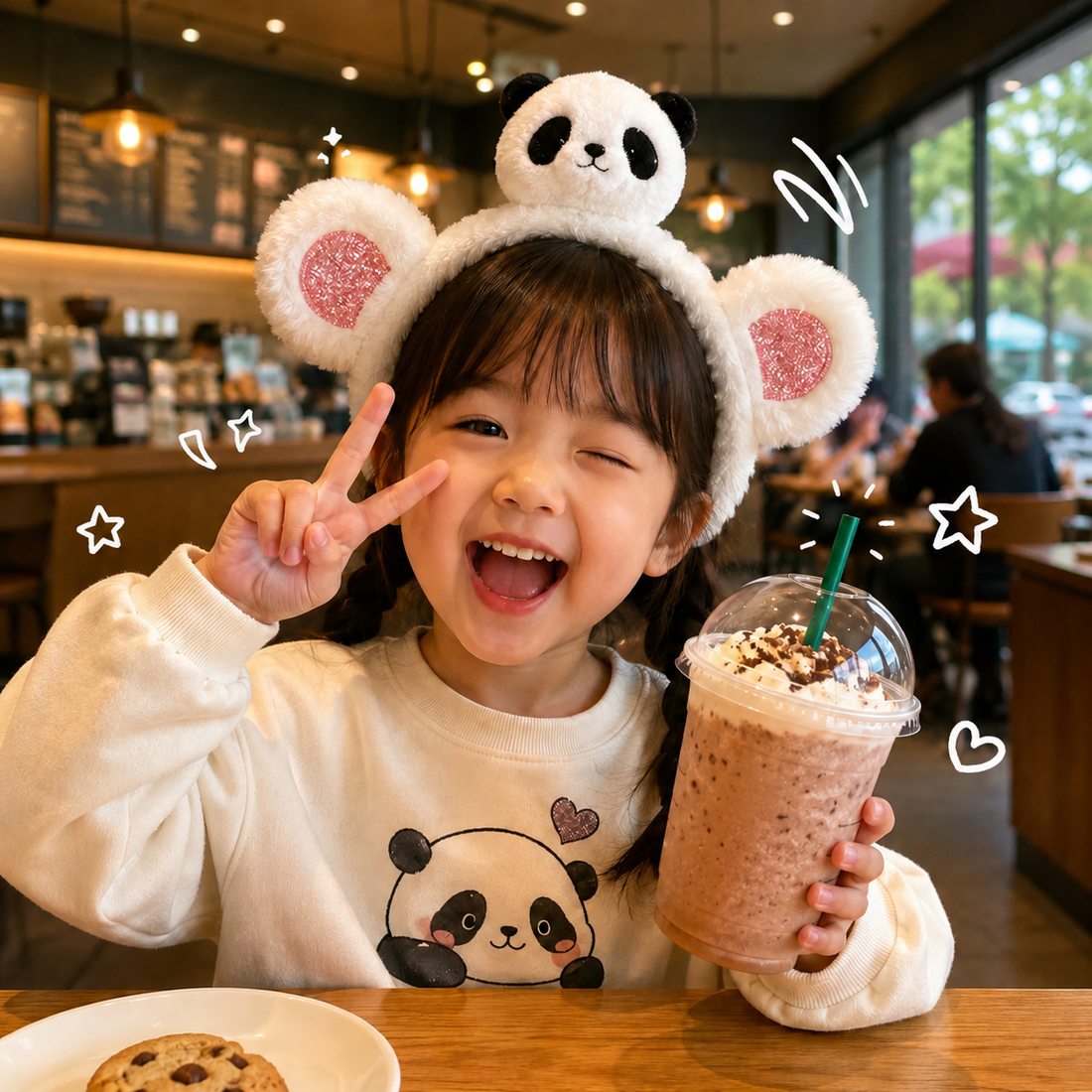 Cute Plush Panda Ear Headband