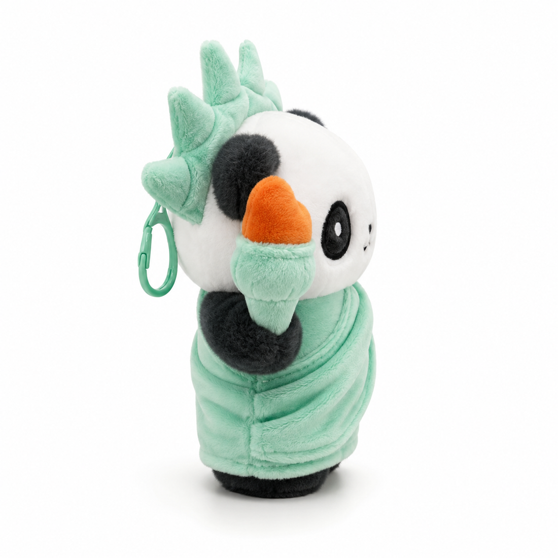 Liberty Panda Plush Keychain – NYC-Inspired Collectible