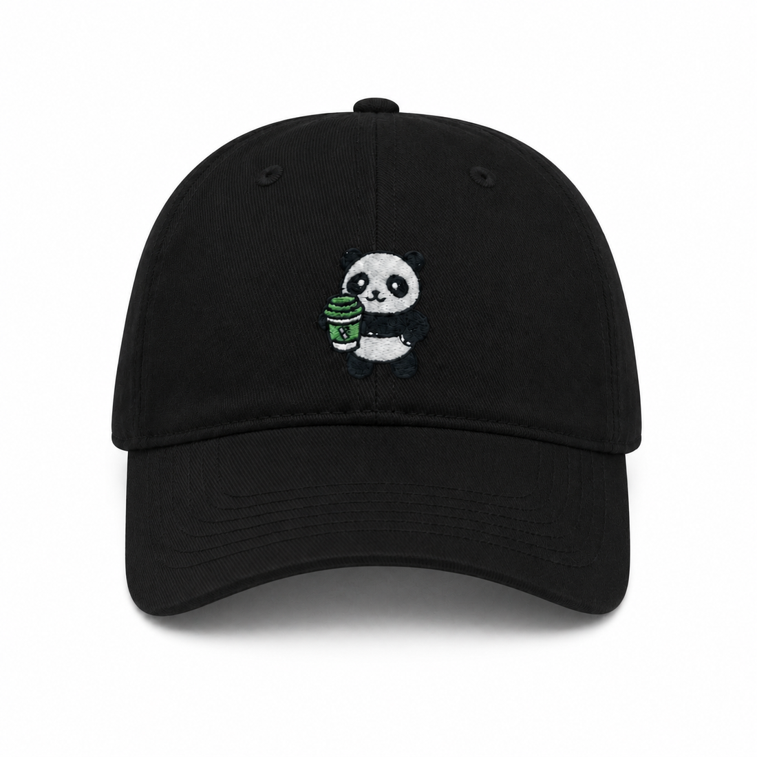 Matcha Panda Embroidered Baseball Cap