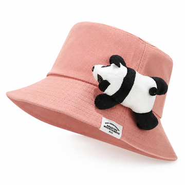 Bucket Hat with Plush Panda