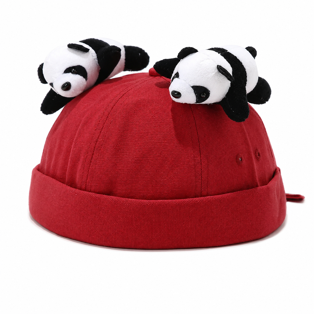 Sleeping Panda Plush Beanie Hat