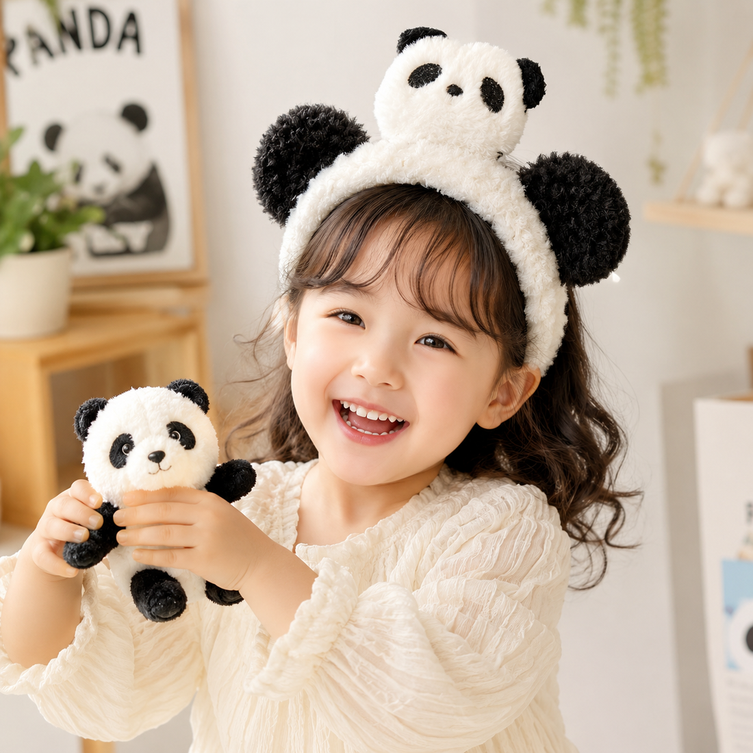 Plush Panda Headband – Cute Panda