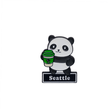 Seattle Coffee Panda Pin