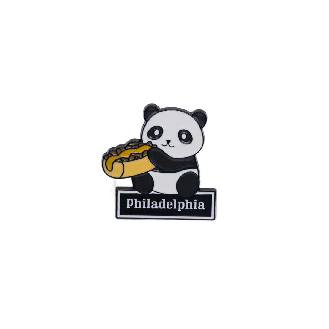 Philadelphia Cheesesteak Panda Pin