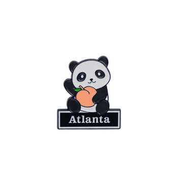 Atlanta Peach Panda Pin
