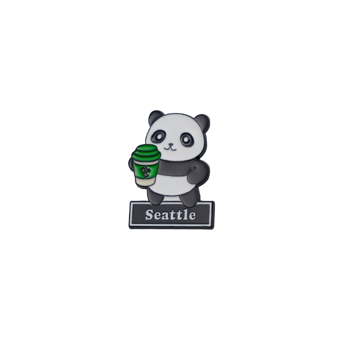 Seattle Coffee Panda Pin