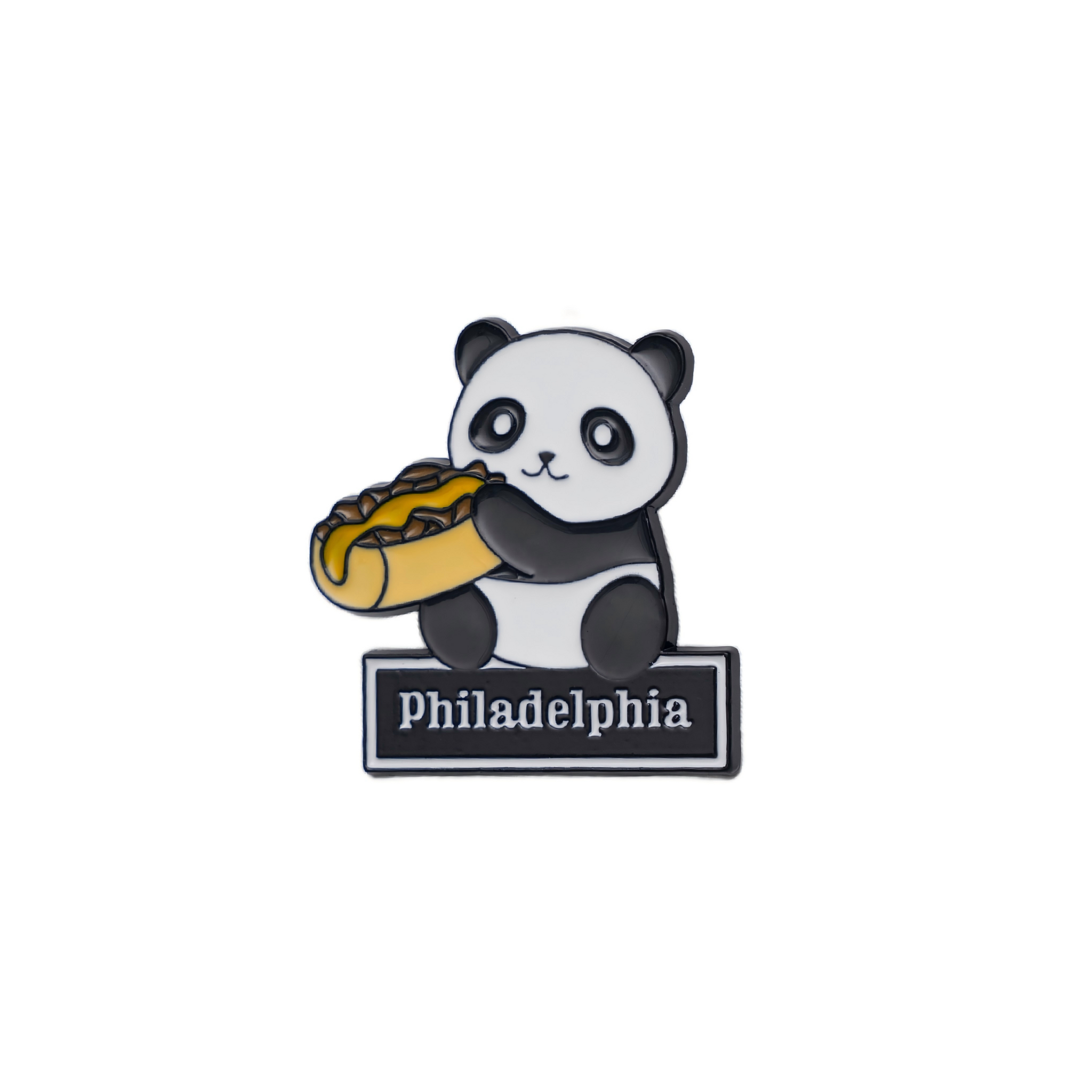 Philadelphia Cheesesteak Panda Pin