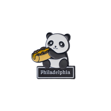 Philadelphia Cheesesteak Panda Pin