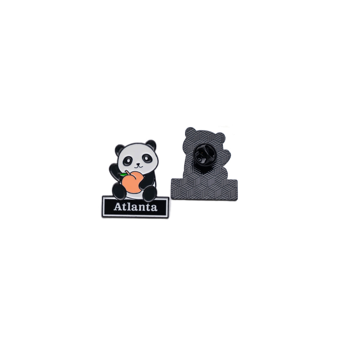Atlanta Peach Panda Pin