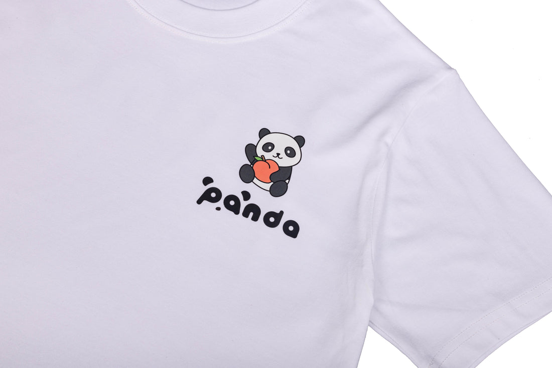 Atlanta Peach Panda T-Shirt – White