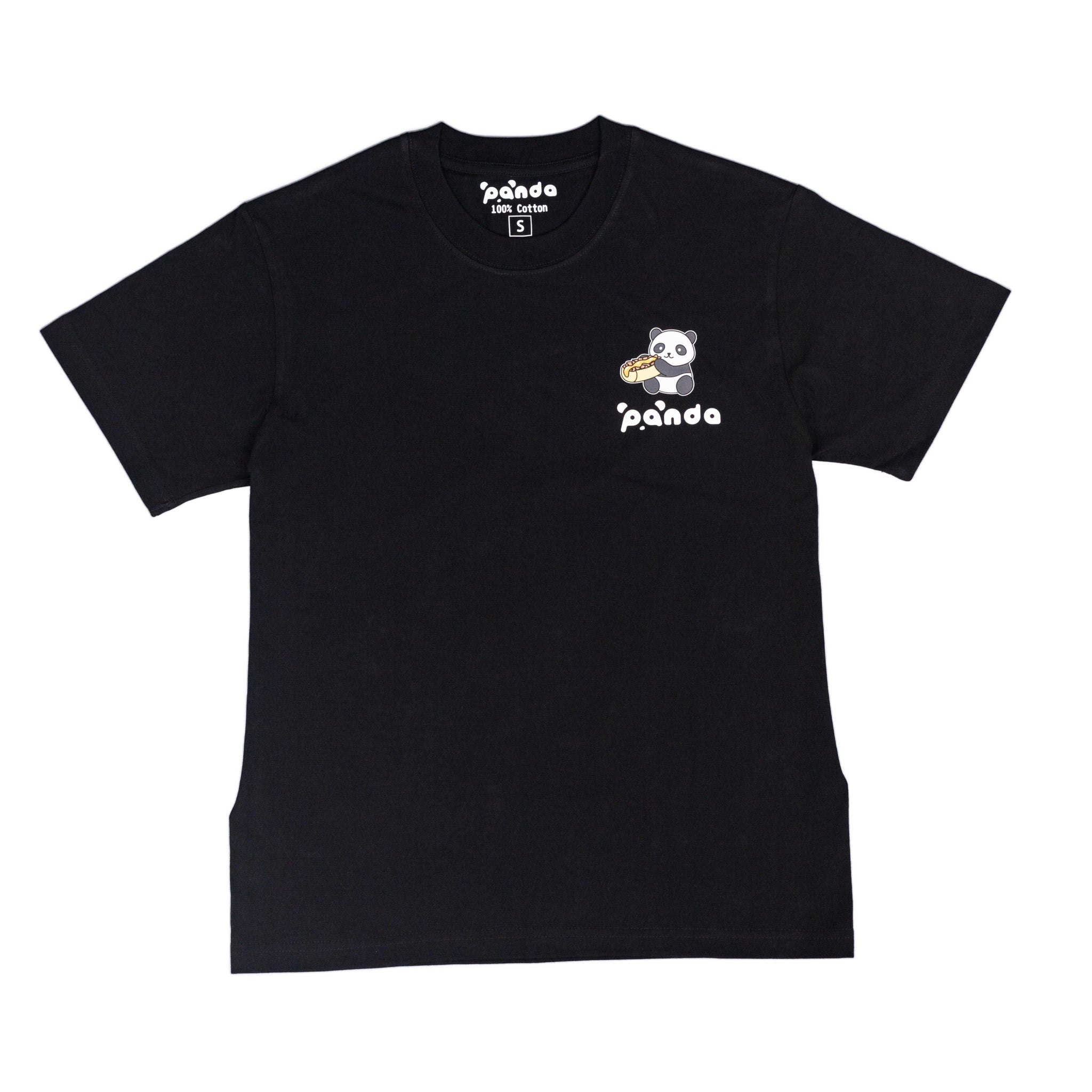 Philadelphia Cheesesteak Panda T-Shirt – Black